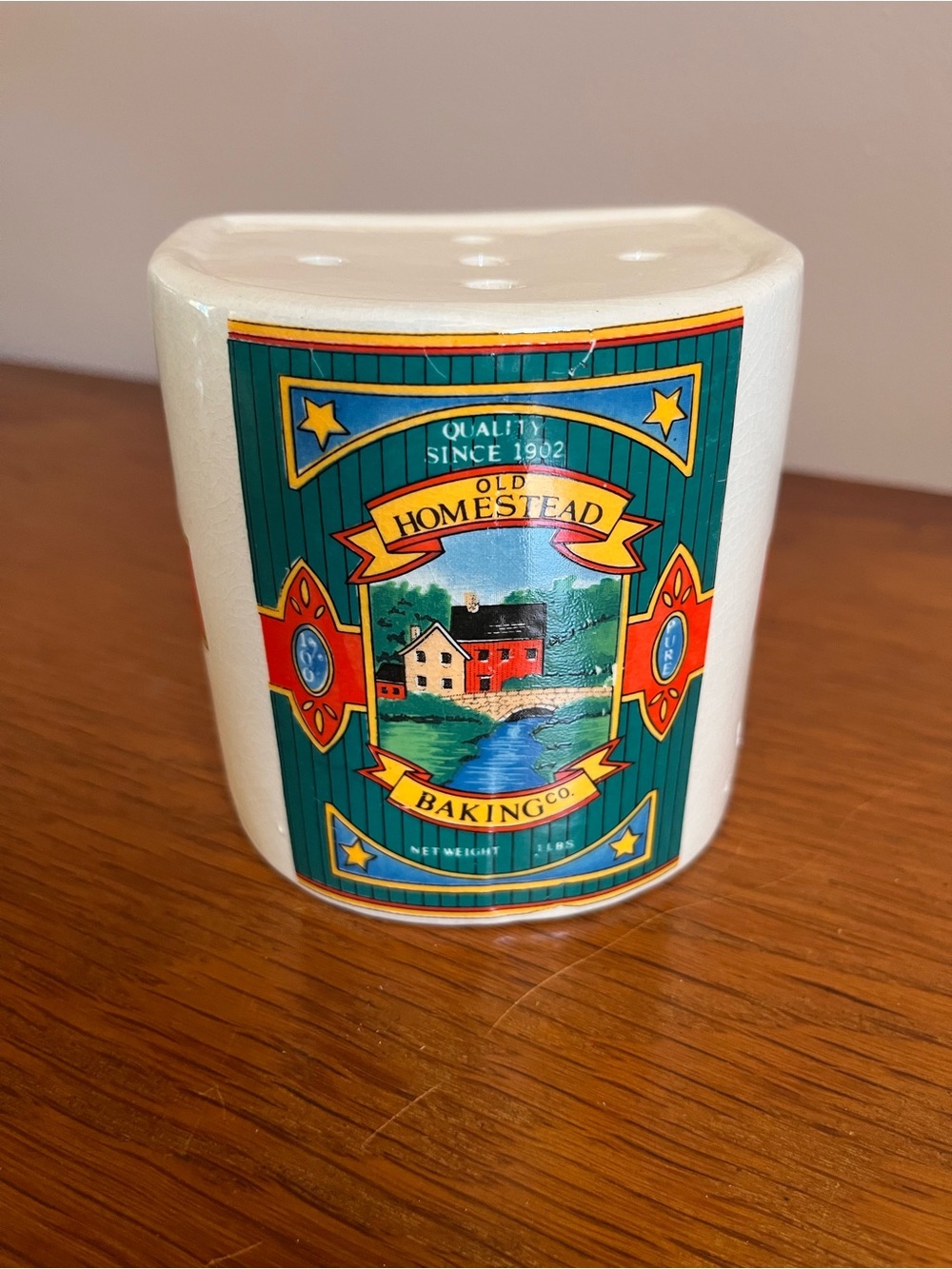 Ceramic Old Homestead Baking Co Kitchen Decor